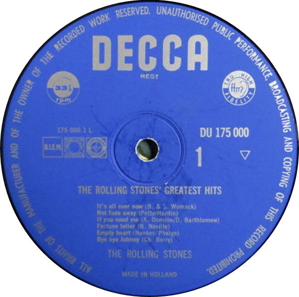 The Rolling Stones : Greatest Hits (LP, Comp, Mono)