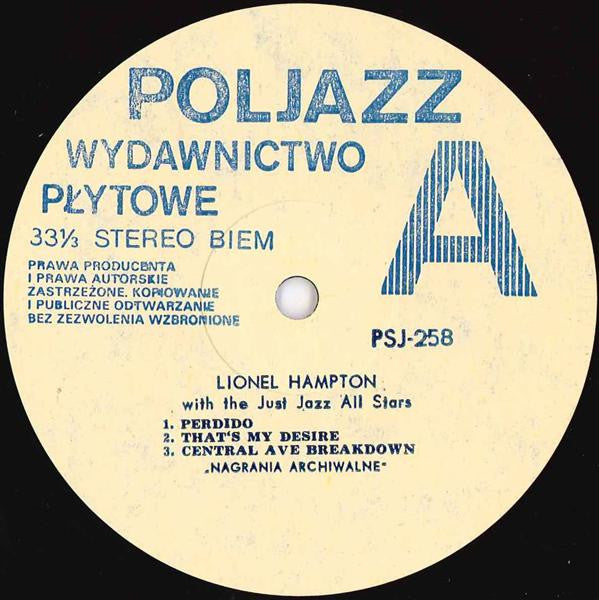 Lionel Hampton And The Just Jazz All Stars : Lionel Hampton And The Just Jazz All Stars (LP, Album)