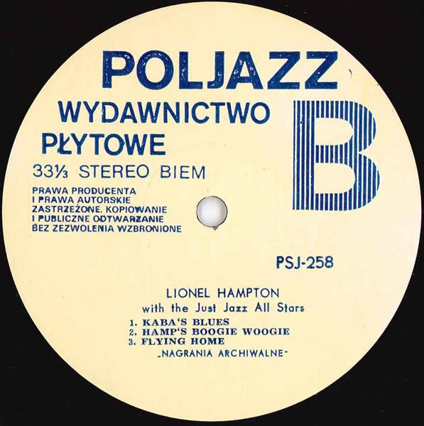 Lionel Hampton And The Just Jazz All Stars : Lionel Hampton And The Just Jazz All Stars (LP, Album)