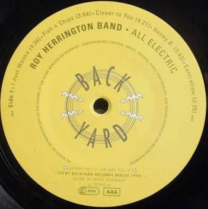 Roy Herrington Band : All Electric (LP, Album, Ltd, Num)