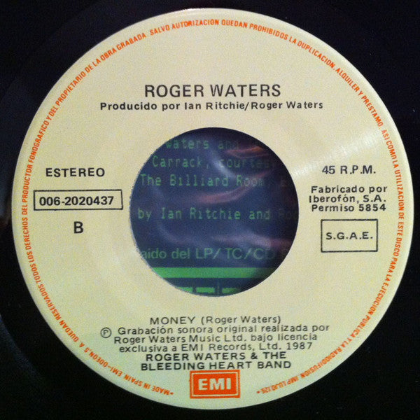 Roger Waters : Sunset Strip (7", Single)