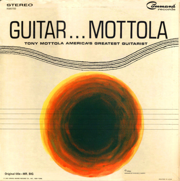 Tony Mottola : Guitar . . . Mottola (LP, Album, RE)