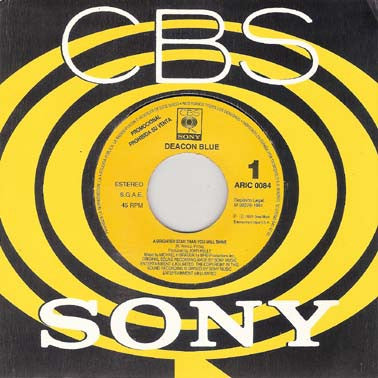 Deacon Blue : A Brighter Star Than You Will Shine (7", S/Sided, Single, Promo)