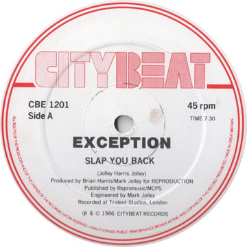 Exception : Slap You Back (12")