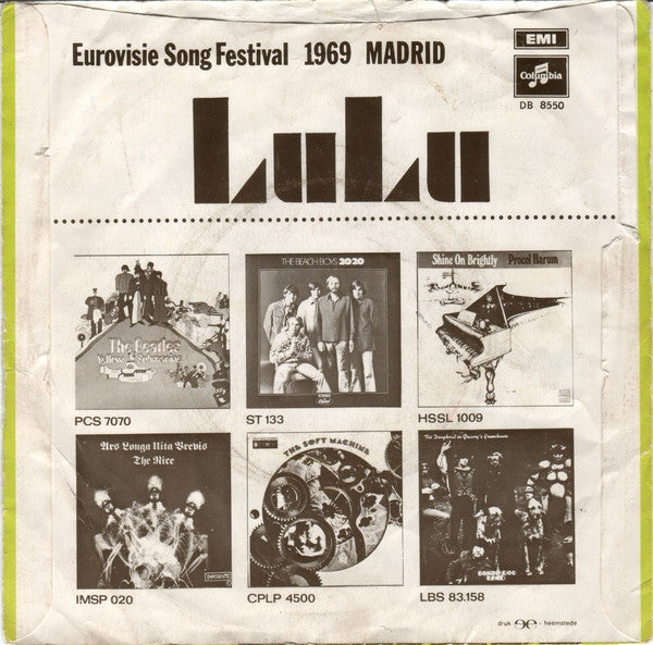 Lulu : Boom Bang-A-Bang (7", Single)