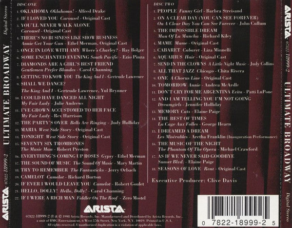 Various : Ultimate Broadway (2xCD, Comp)