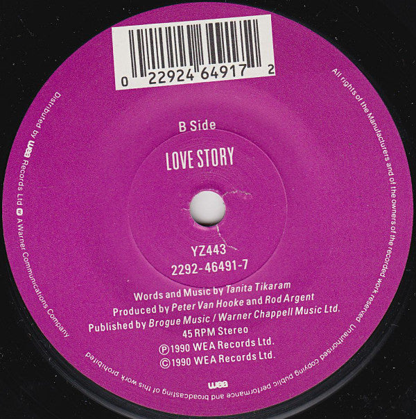 Tanita Tikaram : We Almost Got It Together (7", Gat)
