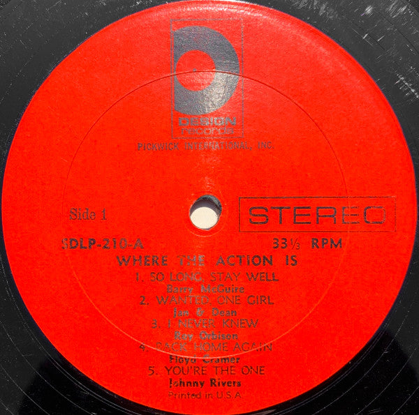 Various : Where The Action Is (LP, Comp)