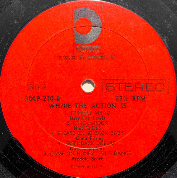 Various : Where The Action Is (LP, Comp)