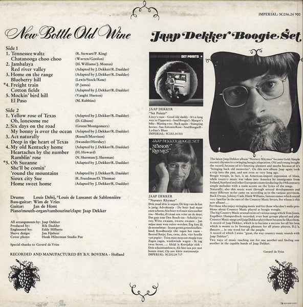 Jaap Dekker Boogie Set : New Bottle Old Wine (LP, Album)