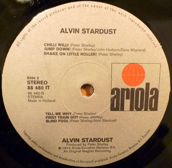 Alvin Stardust : Alvin Stardust (LP, Album)