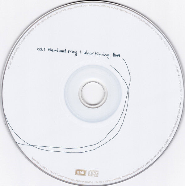 Reinhard Mey : Klaar Kiming Live (2xCD, Album)