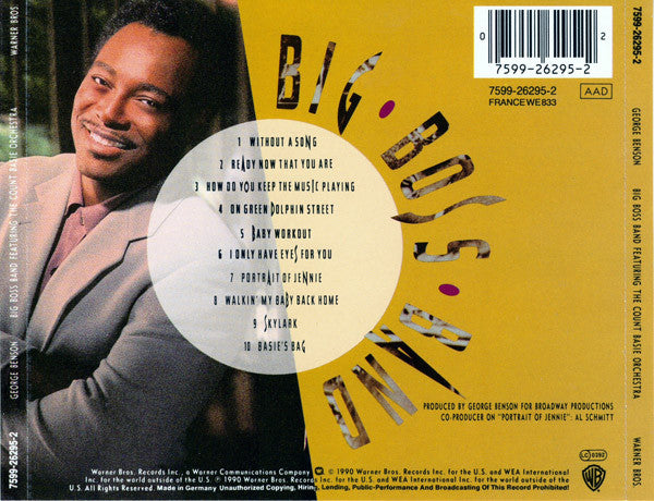 George Benson & Count Basie Orchestra : Big Boss Band (CD, Album)