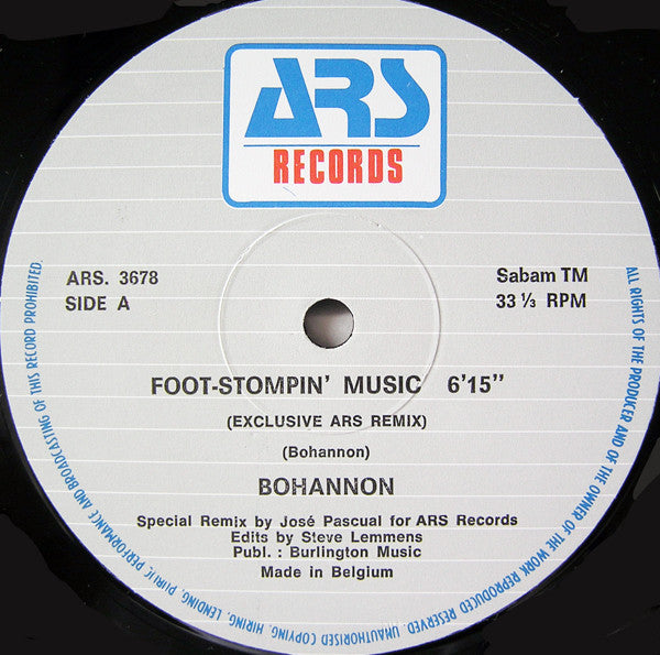 Hamilton Bohannon : Foot-Stompin' Music ('86 Mix) (12")