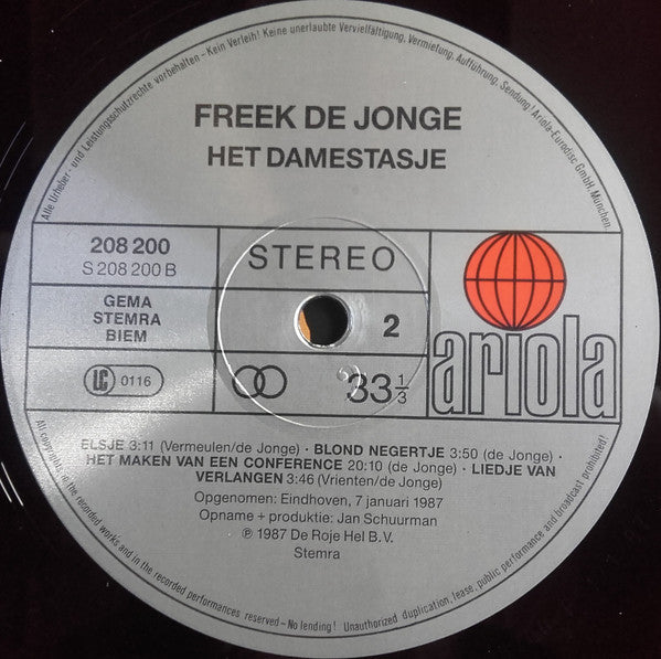 Freek de Jonge : Het Damestasje (LP, Album)