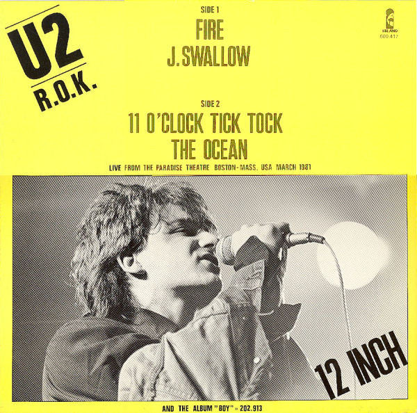 U2 : R.O.K. (12", Fir)