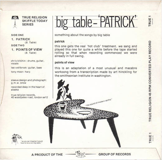 Big Table : Patrick (7")
