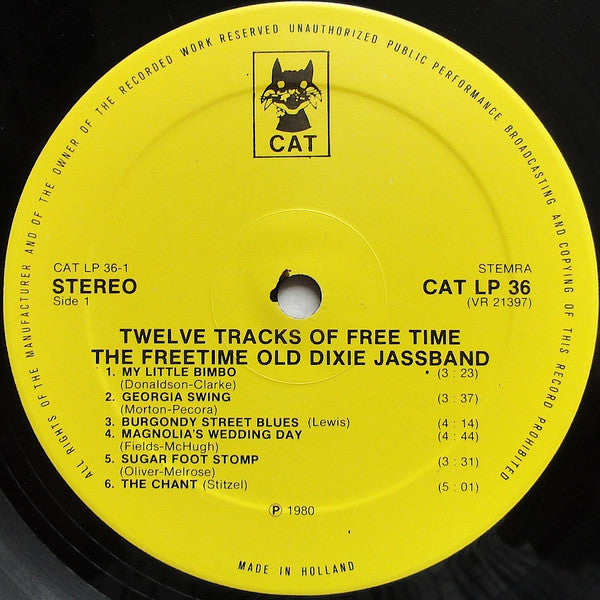 Freetime Old Dixie Jassband : Twelve Tracks Of Free Time (LP)