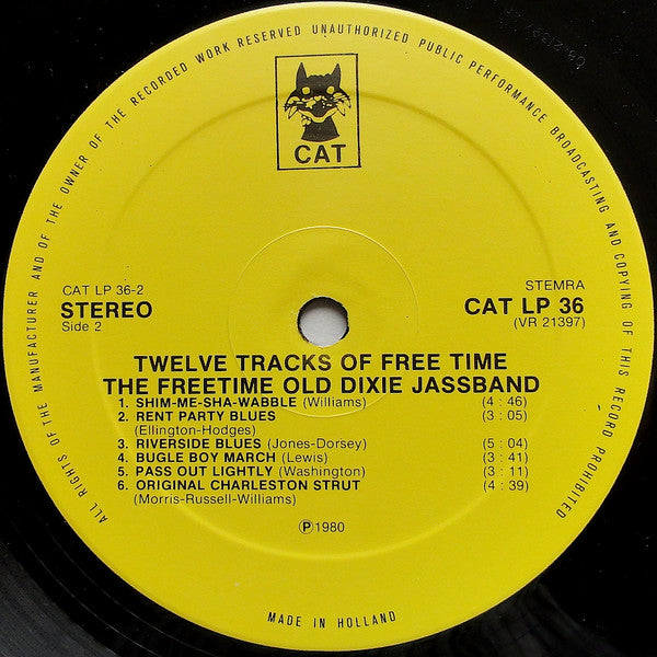Freetime Old Dixie Jassband : Twelve Tracks Of Free Time (LP)