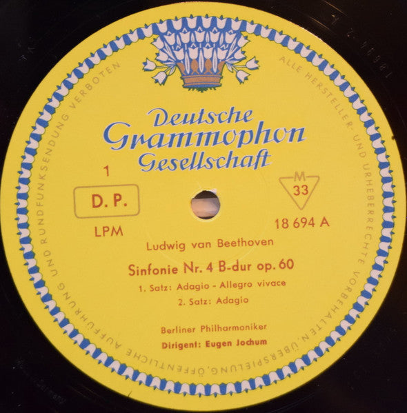 Berliner Philharmoniker Dirigent: Eugen Jochum : Eugen Jochum Dirigiert Beethoven (LP, Mono)