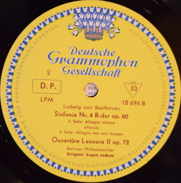 Berliner Philharmoniker Dirigent: Eugen Jochum : Eugen Jochum Dirigiert Beethoven (LP, Mono)