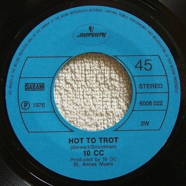 10cc : The Things We Do For Love (7", Single)