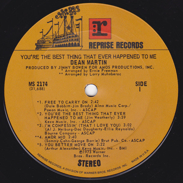Dean Martin : You're The Best Thing That Ever Happened To Me (LP, Ter)