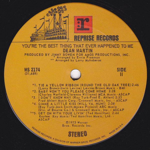 Dean Martin : You're The Best Thing That Ever Happened To Me (LP, Ter)