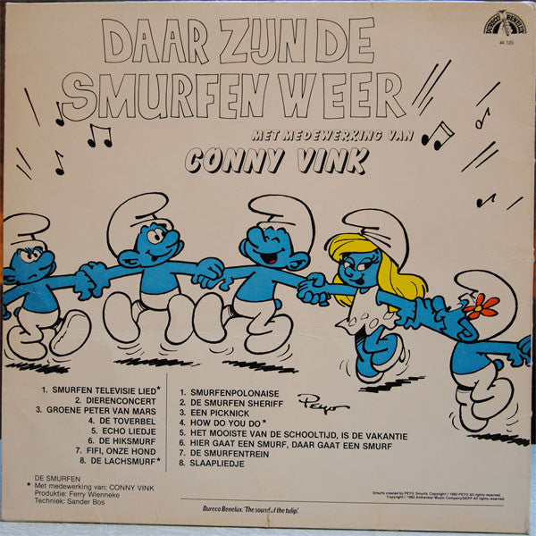 The Smurfs (2) Met Medewerking Van Conny Vink : Daar Zijn De Smurfen Weer (LP)