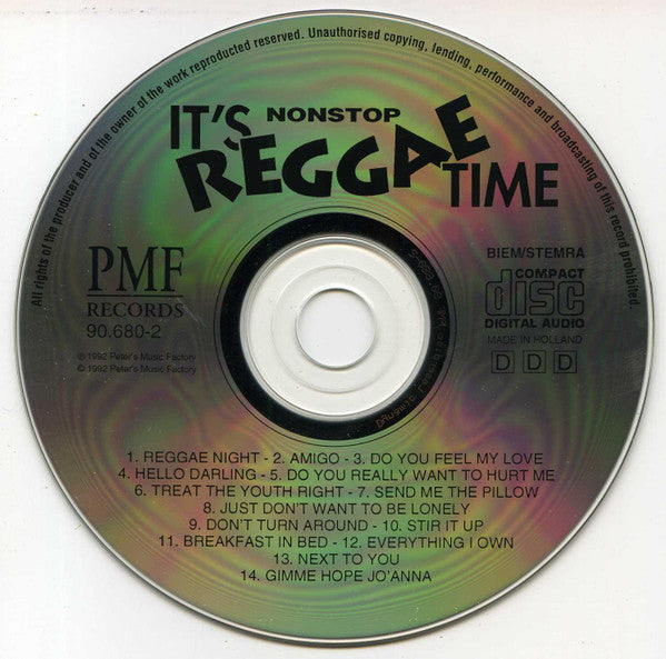 Unknown Artist : It's Nonstop Reggae Time Volume 3 (CD, Album, Mixed)