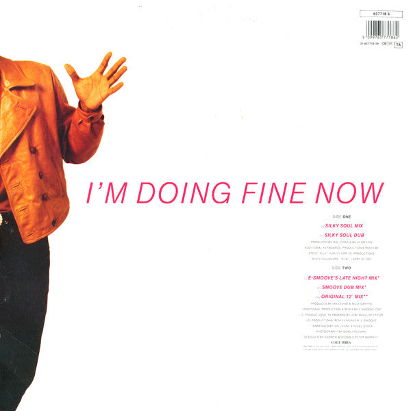 The Pasadenas : I'm Doing Fine Now (12", Single)