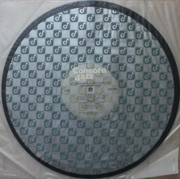 Monty Alexander - John Clayton - Jeff Hamilton : Reunion In Europe (LP, Album)