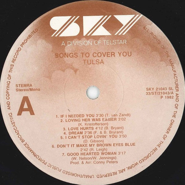 Tulsa (3) : Songs To Cover You (LP, Album)