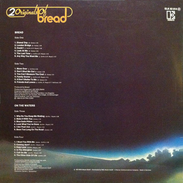 Bread : 2 Originals Of Bread (2xLP, Comp, Gat)