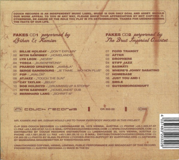 dZihan & Kamien : Fakes (2xCD, Comp)