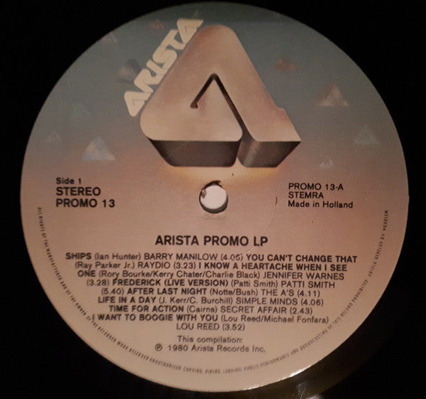 Various : Arista  The Career's Company (LP, Comp, Promo)