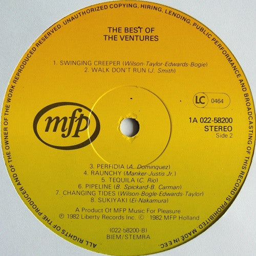 The Ventures : The Best Of The Ventures (LP, Comp)