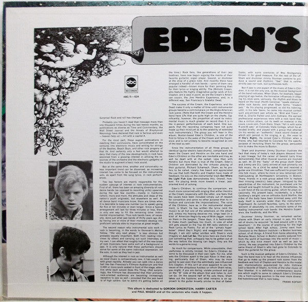 Eden's Children : Eden's Children (LP, Album, Gat)