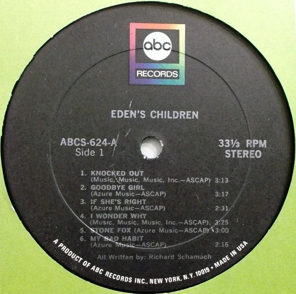 Eden's Children : Eden's Children (LP, Album, Gat)