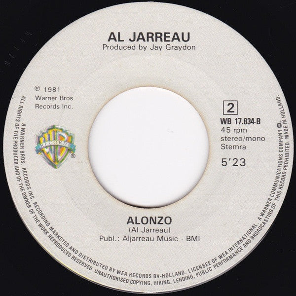 Al Jarreau : Roof Garden (7", Fol)