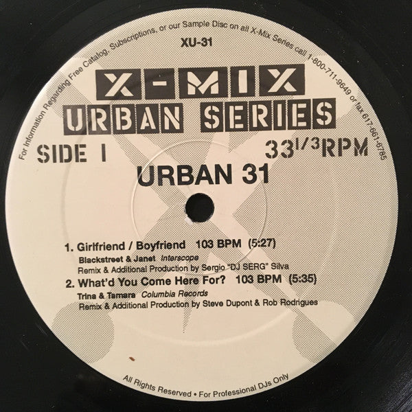 Various : X-Mix Urban Series 31 (12", Comp, Promo)