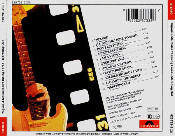 Yngwie J. Malmsteen's Rising Force : Marching Out (CD, Album, RP)