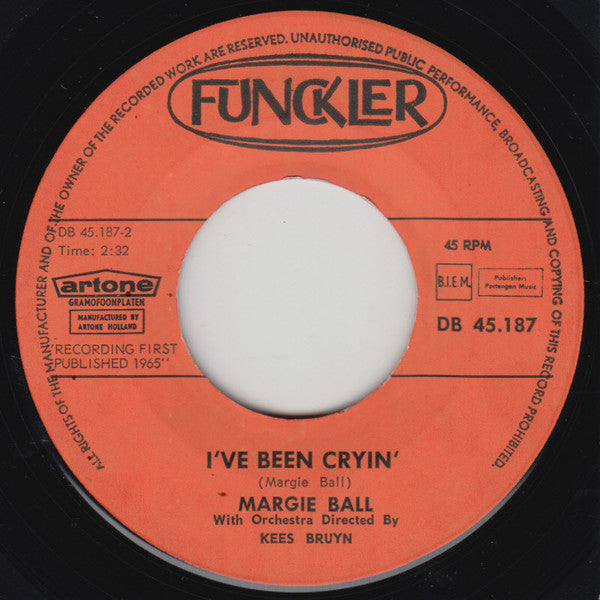 Margie Ball : Darling I Love You (7", Single)