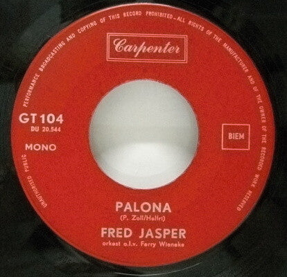 Fred Jasper : Delilah (7", Single, Mono)