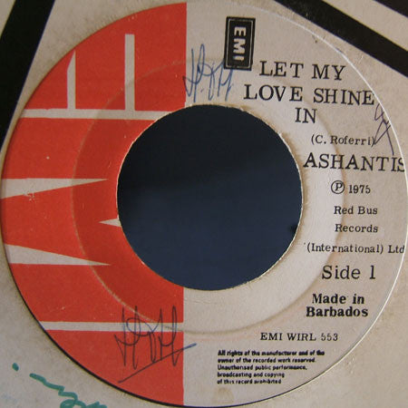 Ashantis (2) : Let My Love Shine In (7")