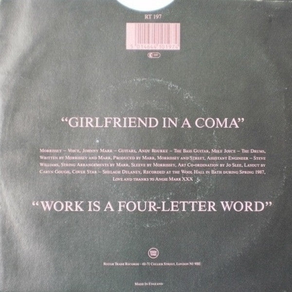 The Smiths : Girlfriend In A Coma (7", Single)