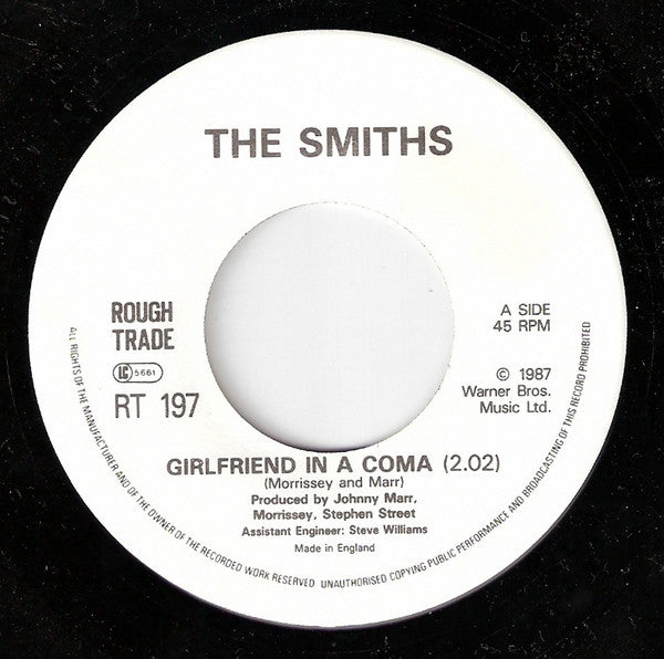 The Smiths : Girlfriend In A Coma (7", Single)