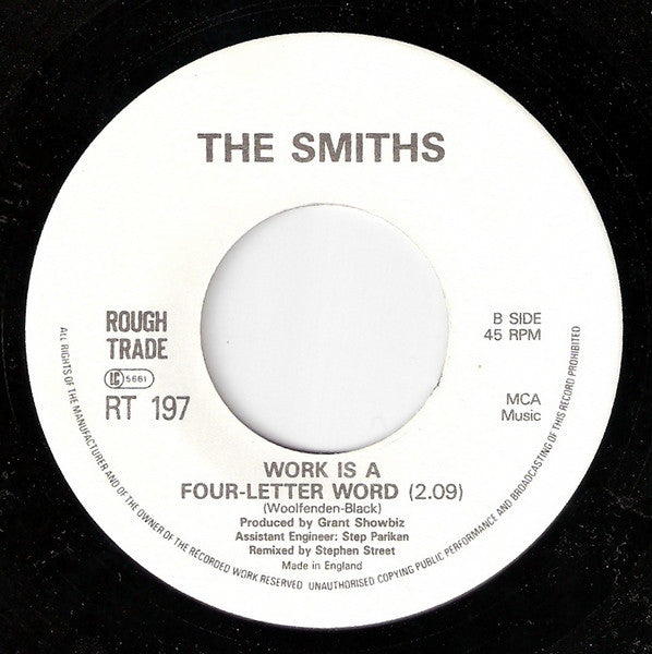 The Smiths : Girlfriend In A Coma (7", Single)