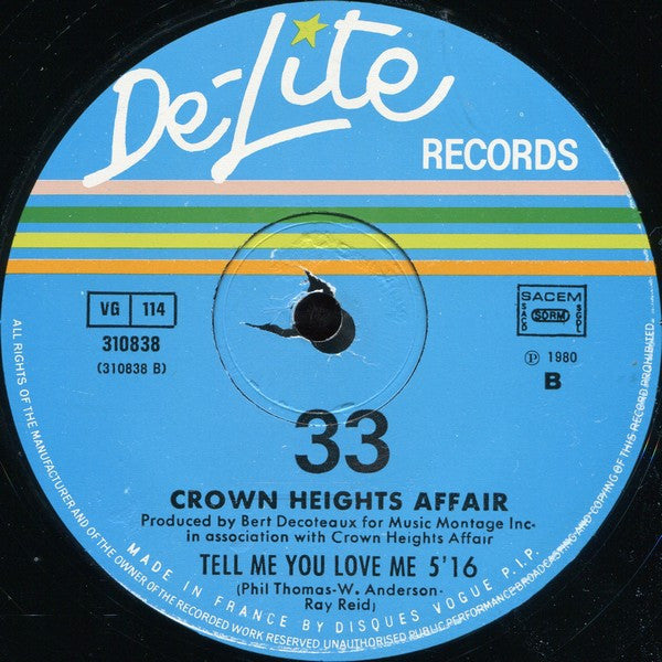 Crown Heights Affair : You Gave Me Love (12", Single)