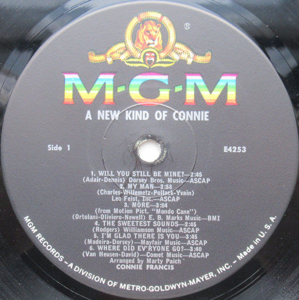 Connie Francis : A New Kind Of Connie (LP, Album, Mono)